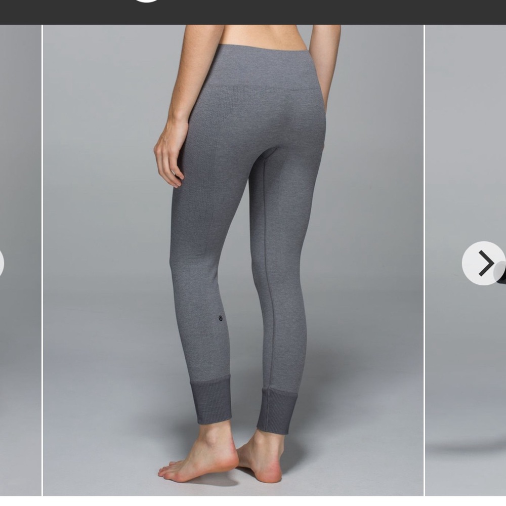 Lululemon ebb to street leggings heathered grey 6